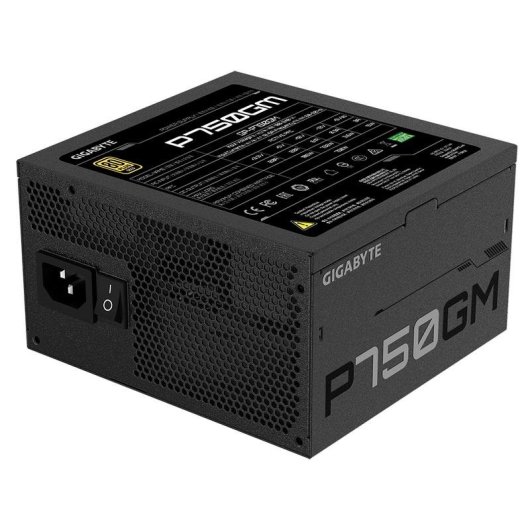 Fuente de Alimentación Gigabyte P750GM 750W Certificación 80 PLUS Gold modular activa