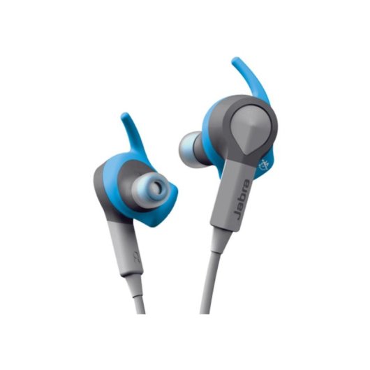 Auriculares Jabra Sport Coach Bluetooth sans fil pour sport avec guide vocal et IP55, bleu