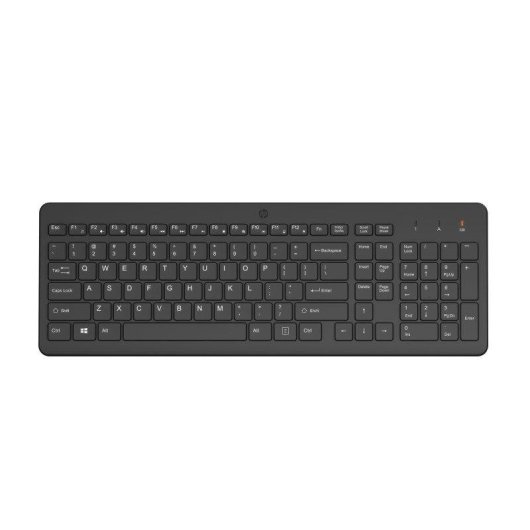 Teclado HP 220 inalámbrico de membrana completo con teclado numérico negro
