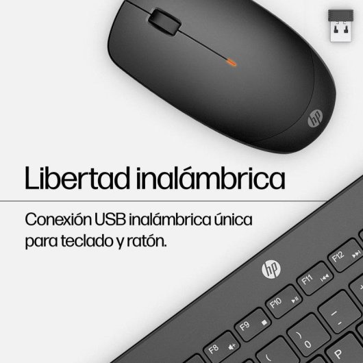 Teclado HP 230 de membrana inalámbrico blanco con ratón incluido 1600 DPI