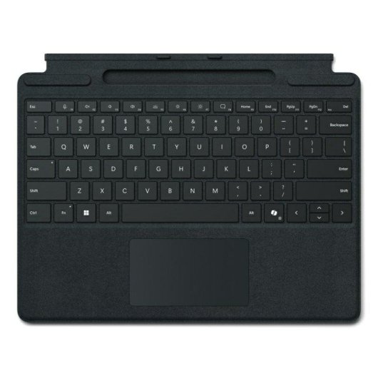 Teclado Microsoft Surface Pro Business magnético AZERTY con touchpad y cubierta negra