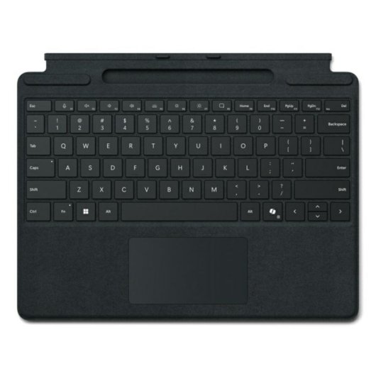 Teclado Microsoft Surface Pro Business magnético AZERTY con touchpad y cubierta negra