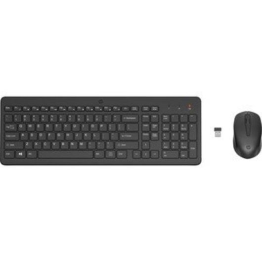 Teclado HP 150 de membrana alámbrico completo con ratón 1600 DPI negro