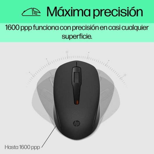 Teclado HP 150 de membrana alámbrico completo con ratón 1600 DPI negro