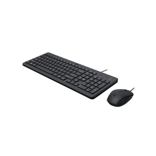 Teclado HP 150 de membrana alámbrico completo con ratón 1600 DPI negro