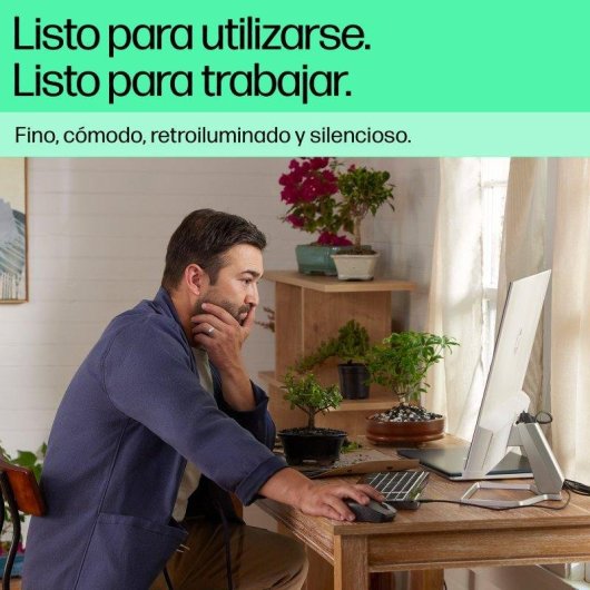 Teclado HP 400 alámbrico negro retroiluminado con 12 teclas programables