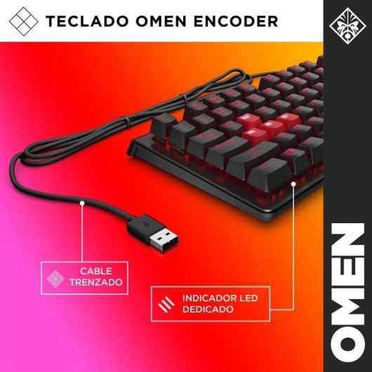 Tastiera HP OMEN Encoder Francese marrone retroilluminata completa USB