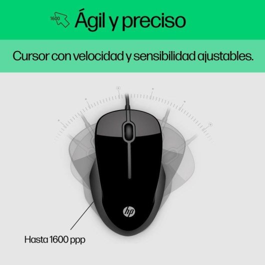 Tastiera HP Pavilion 200 cablata completa con mouse ambidestro nero
