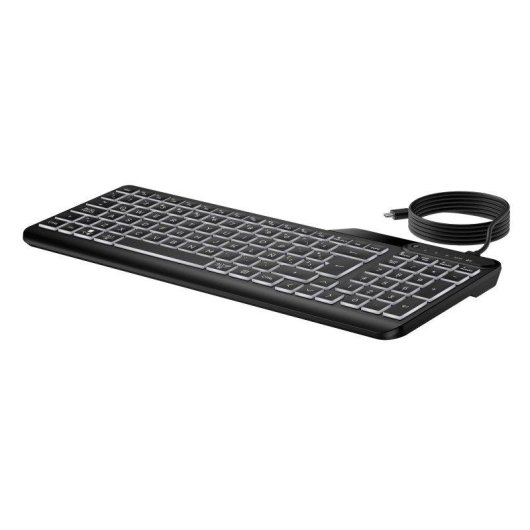 Teclado HP 405 membrana alámbrico retroiluminado USB-C con teclas programables