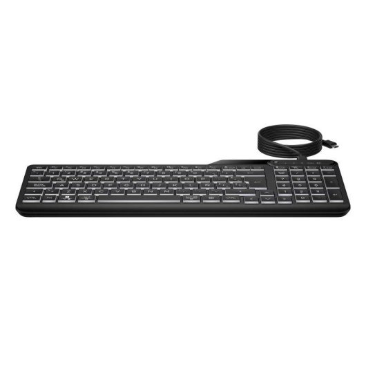 Teclado HP 405 membrana alámbrico retroiluminado USB-C con teclas programables
