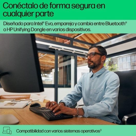 Tastiera HP 680 Comfort magnetica dual-mode wireless con tasti programmabili