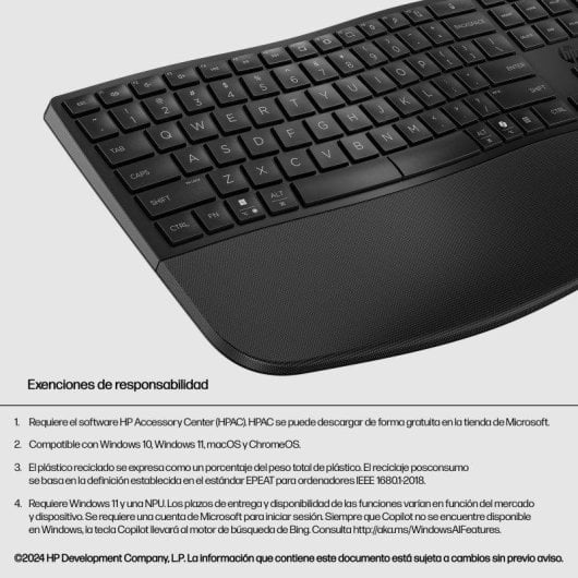 Tastiera HP 680 Comfort magnetica dual-mode wireless con tasti programmabili