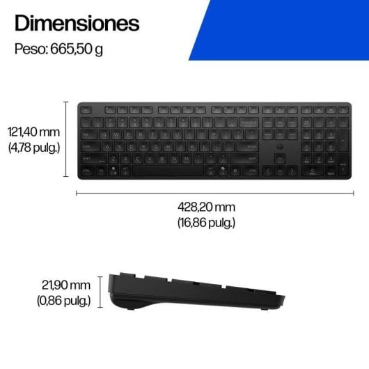 Clavier HP 495k sans fil multi-appareils profil bas noir Français