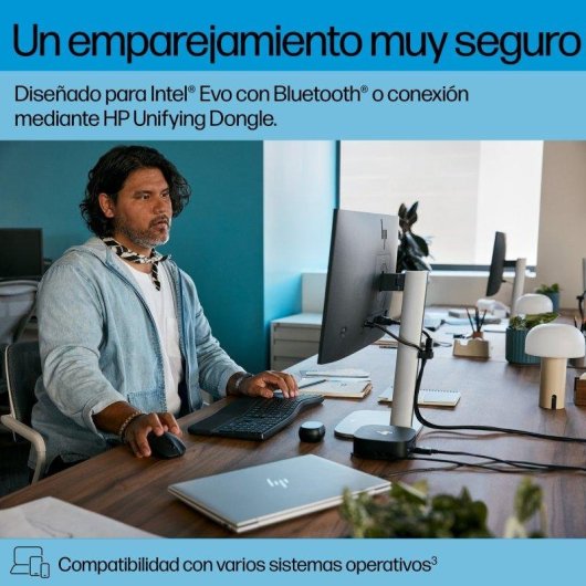 Tastiera HP 685 Comfort Nero wireless Dual-Mode 2,4 GHz con mouse