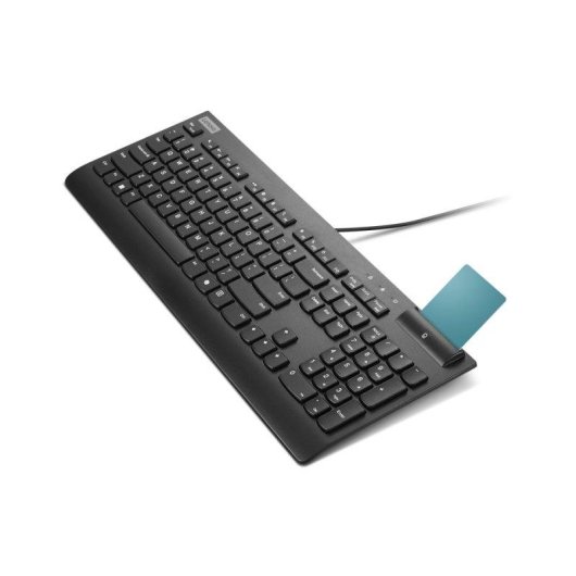Clavier Lenovo Smartcard Wired Keyboard II AZERTY Français complet noir USB