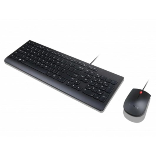 Teclado Lenovo Essential Wired Combo alámbrico completo QWERTZ con ratón óptico 1000 DPI