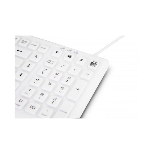Teclado Urban Factory Sanee AZERTY Francês branco completo IP68 USB