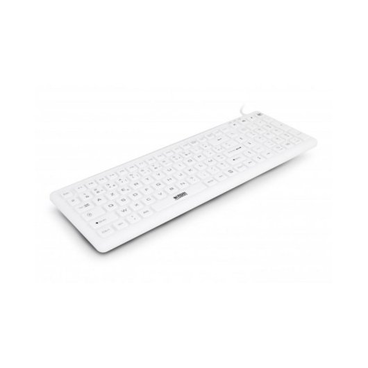 Teclado Urban Factory Sanee AZERTY Francês branco completo IP68 USB