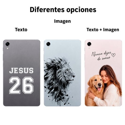 Personalización de tablet – Imagen, logo y texto