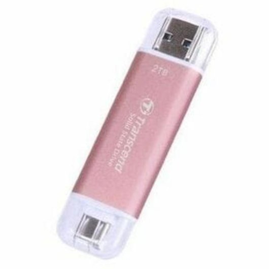 Disque Dur Transcend ESD310 1TB SSD USB 10 Gbit/s Rose avec Protection