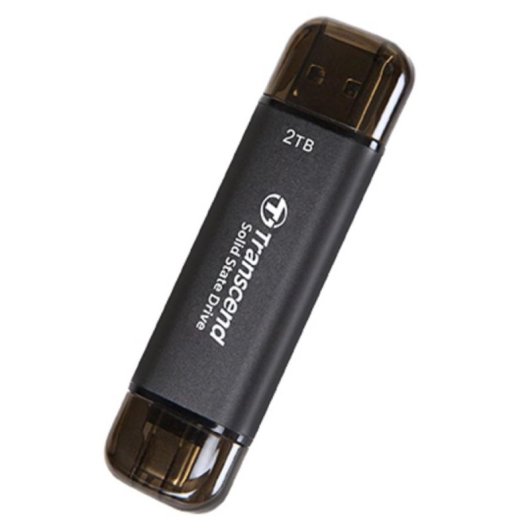 Unidad externa Transcend TS2TESD310C 2TB USB A-C Negro alta velocidad