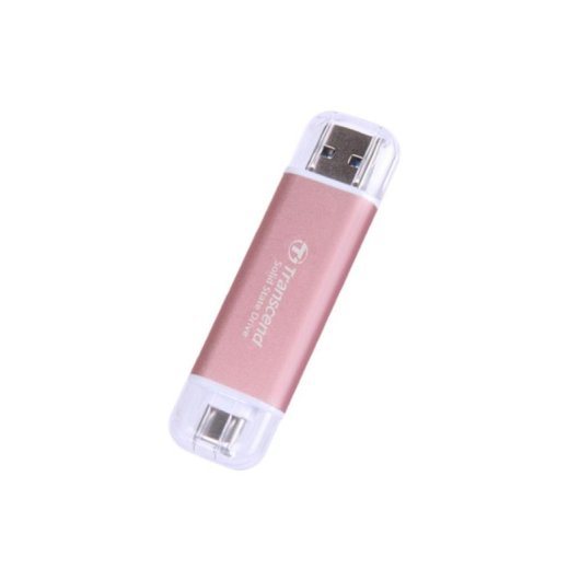 Disque Dur Transcend ESD310 512GB SSD USB 10 Gbit/s Rose avec Protection