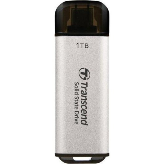 Externe Festplatte Transcend 1TB USB Typ-C 10Gbps ESD300 Silber Ultrakompakt