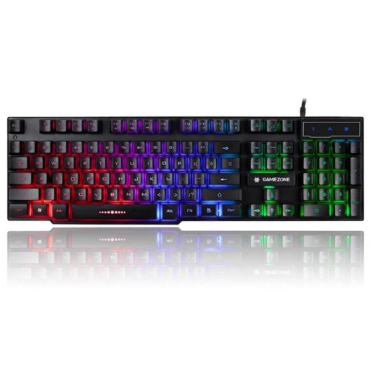 Teclado Tracer TRAKLA46651 membrana completo USB com fio preto LED