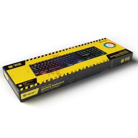 Teclado Tracer TRAKLA46651 membrana completo USB com fio preto LED