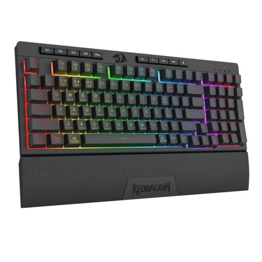 Teclado Redragon K515-RGB de membrana con macros programables y RGB