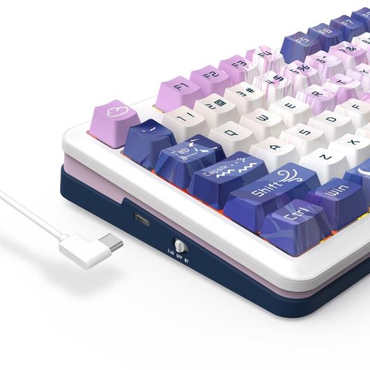 Teclado Redragon K681ACG-RGB-PRO mecánico 75% compacto con triple conectividad y RGB