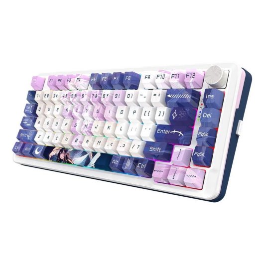 Teclado Redragon K681ACG-RGB-PRO mecánico 75% compacto con triple conectividad y RGB