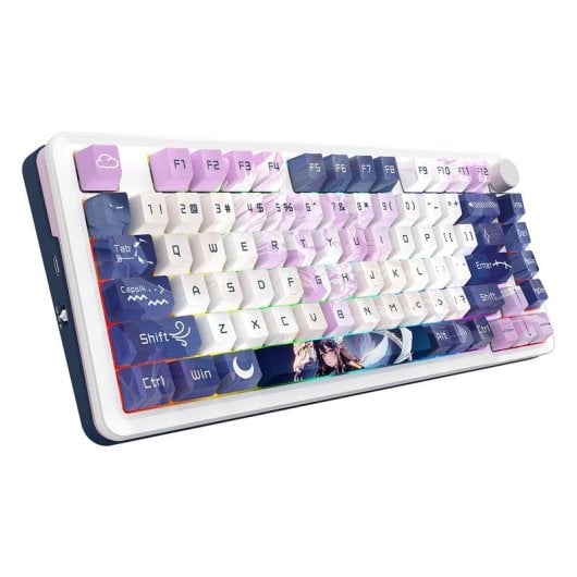 Teclado Redragon K681ACG-RGB-PRO mecánico 75% compacto con triple conectividad y RGB
