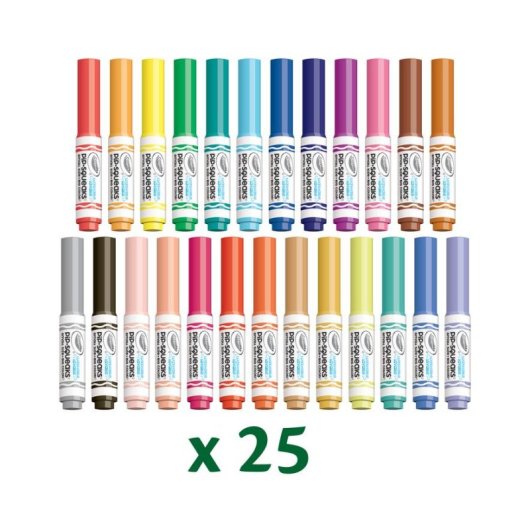 Kit de manualidades Crayola 04-5227 pour enfants, 65 pièces, mallette