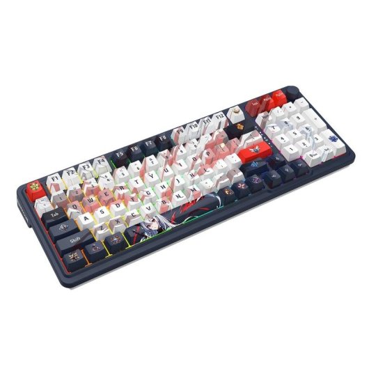 Teclado Redragon K686AK-RGB-PRO EISA mecánico inalámbrico con dial y RGB