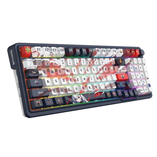 Teclado Redragon K686AK-RGB-PRO EISA mecánico inalámbrico con dial y RGB