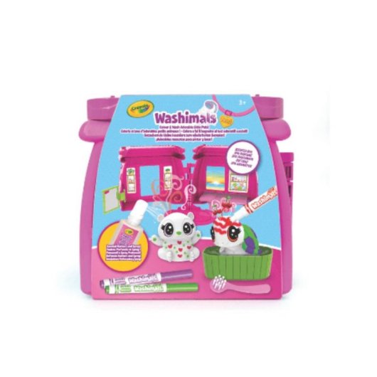 Set de jouets Crayola Washimals Pets Spa Salon de beauté et spa Rose