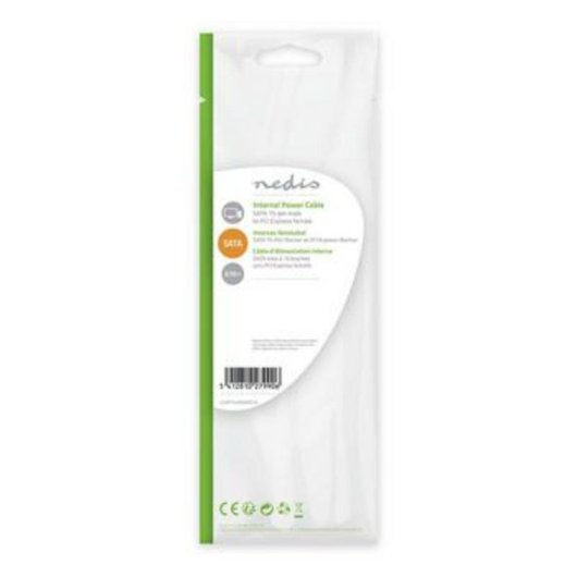 Cable de alimentación Nedis SATA a PCI Express 6 pines 15 cm