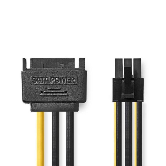 Cable de alimentación Nedis SATA a PCI Express 6 pines 15 cm