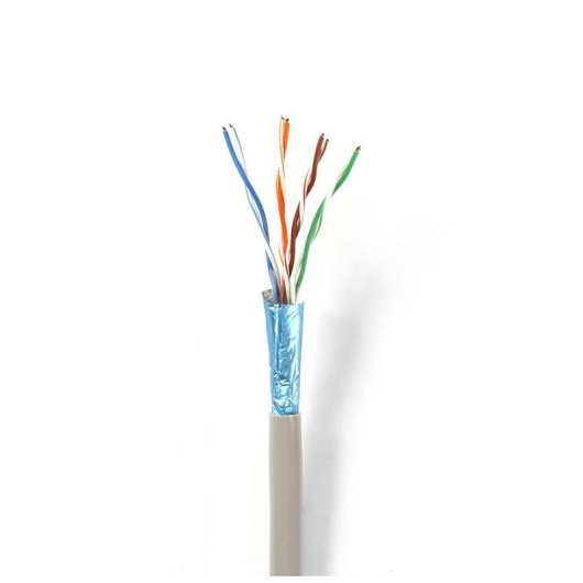 Cable de red Nedis CCBGFTP5GY100 100 m Cat5e F/UTP Gris