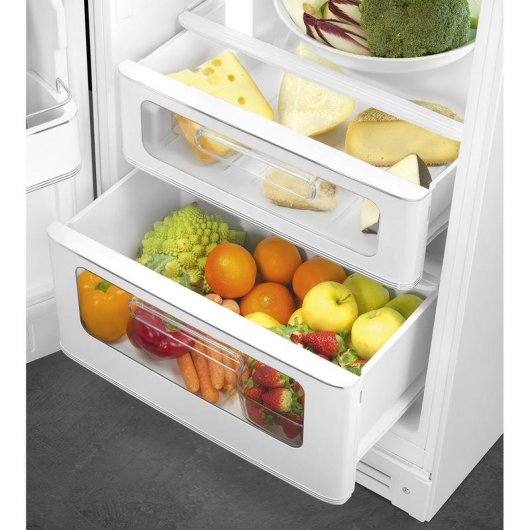 Frigorífico Dos Puertas Smeg FAB30LWH6 Defrost 172cm 294L C Blanco