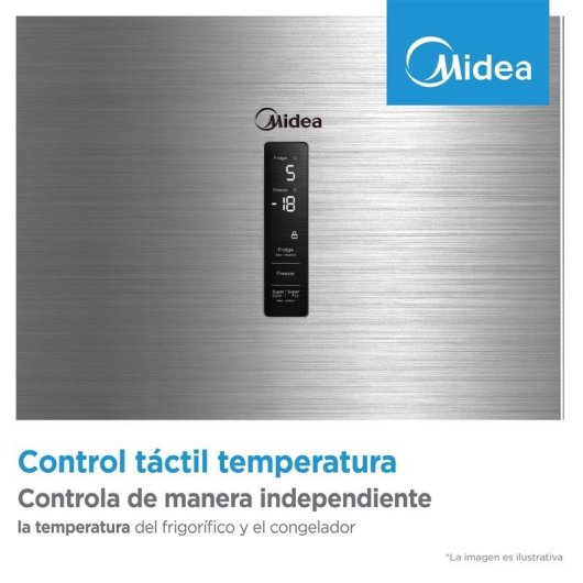 Frigorífico Combi Midea MDRB424FGD01OE Total No Frost 188cm 310L D Branco