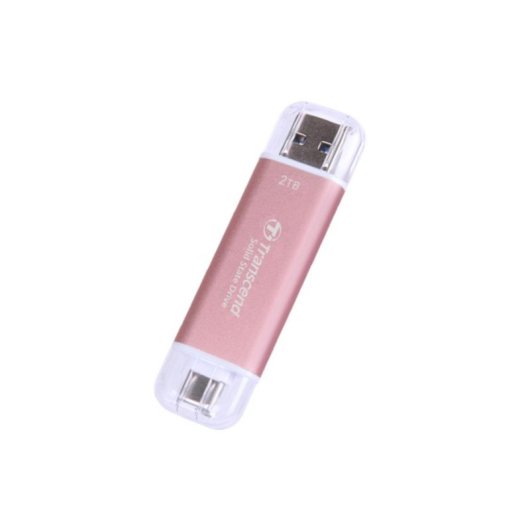 Disco Duro Transcend ESD310 2TB SSD USB Type-A à Type-C 10 Gbit/s Rose