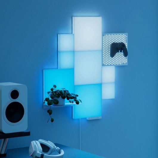 Lampada LED Nanoleaf N8100K02-10CB RGB Parete Quadrata 10 pezzi