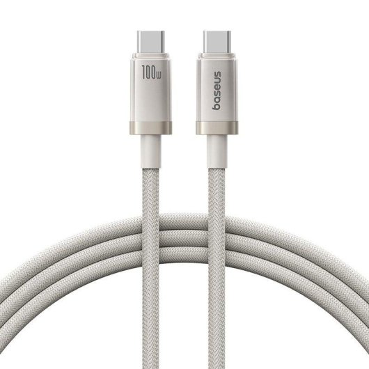 Cabo USB-C Baseus Titanium Alloy 100W 1 m Carga Rápida