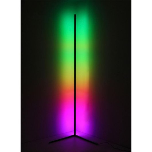 Lámpara de pie MOZOS LC-RGB-WH LED RGB Blanco 1400 mm Mando a distancia
