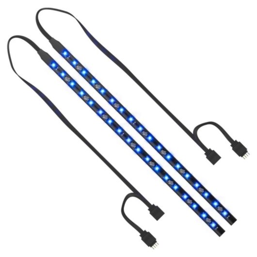 Tira LED SilentiumPC Aurora Stripes RGB 18 bombillas LED 2 piezas