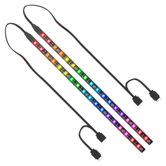 Tira LED SilentiumPC Aurora Stripes ARGB 18 bombillas LED 2 piezas