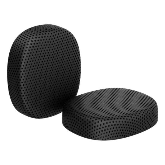 Auricolari Poly Mission 4/6 con cuscinetti in similpelle neri, confezione da 2