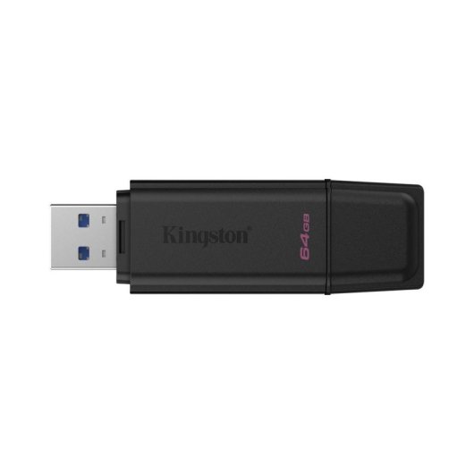 Unidad flash USB Kingston DataTraveler Exodia 64GB USB 3.2 Gen 1 negra
